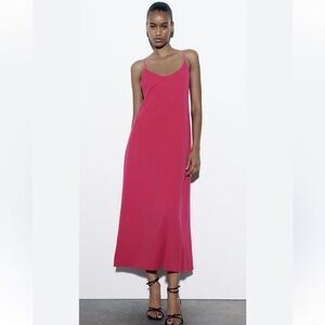 Zara Vibrant Red Maxi Dress